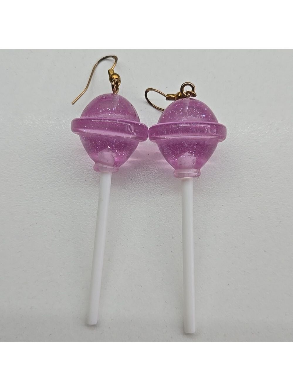 ✨2/$10✨ Pink Resin Saturn Drop Sterling Silver Elements Earrings 2.5''